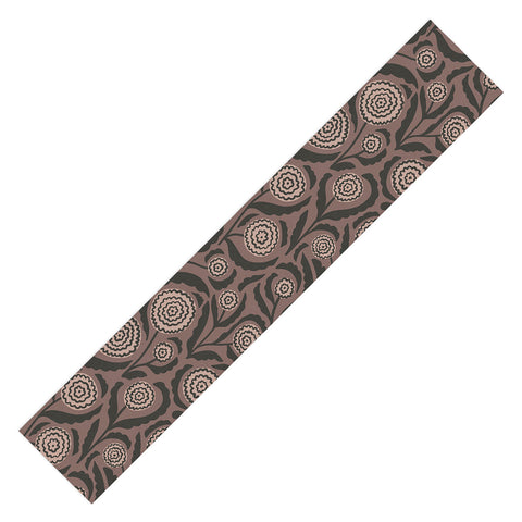 Alisa Galitsyna Midnight Floral Pattern 2 Table Runner