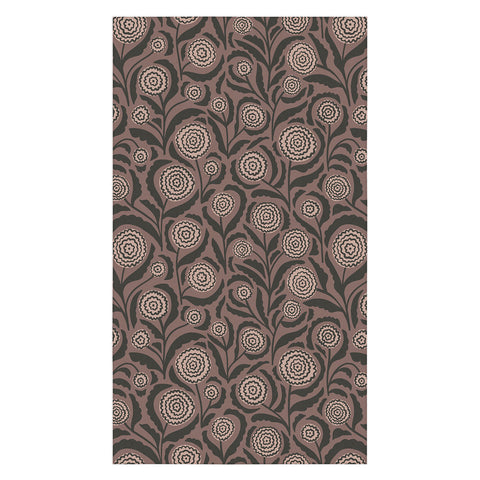 Alisa Galitsyna Midnight Floral Pattern 2 Tablecloth