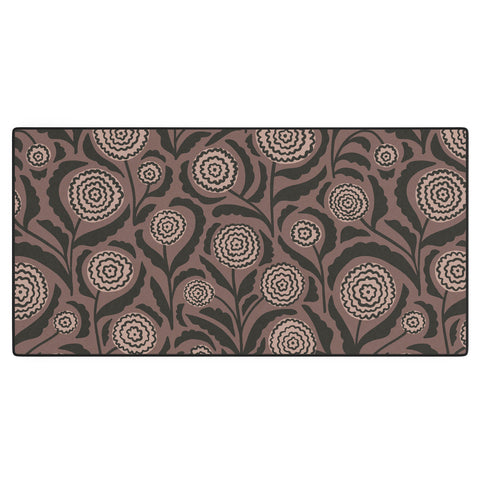 Alisa Galitsyna Midnight Floral Pattern 2 Desk Mat