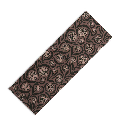 Alisa Galitsyna Midnight Floral Pattern 2 Yoga Mat