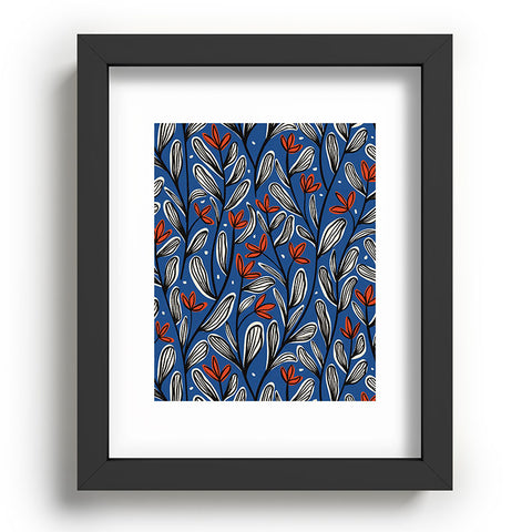 Alisa Galitsyna Midnight Florals 2 Recessed Framing Rectangle