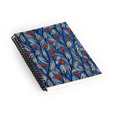 Alisa Galitsyna Midnight Florals 2 Spiral Notebook