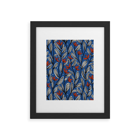 Alisa Galitsyna Midnight Florals 2 Framed Art Print