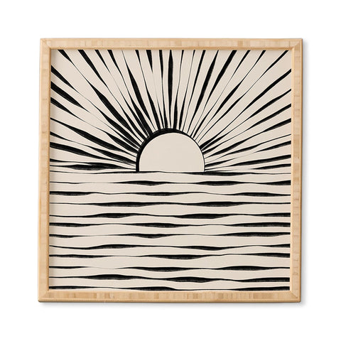 Alisa Galitsyna Minimal Sunrise Sunset Framed Wall Art
