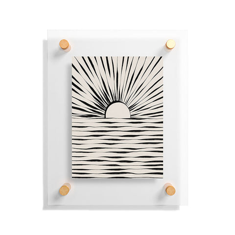 Alisa Galitsyna Minimal Sunrise Sunset Floating Acrylic Print