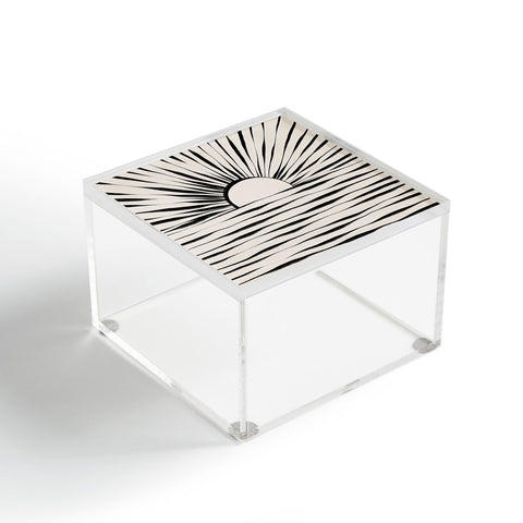 Alisa Galitsyna Minimal Sunrise Sunset Acrylic Box