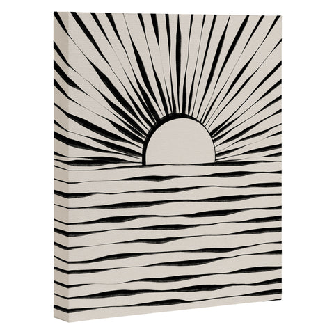 Alisa Galitsyna Minimal Sunrise Sunset Art Canvas