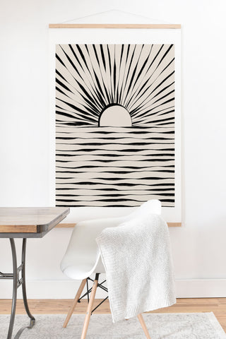 Alisa Galitsyna Minimal Sunrise Sunset Art Print And Hanger