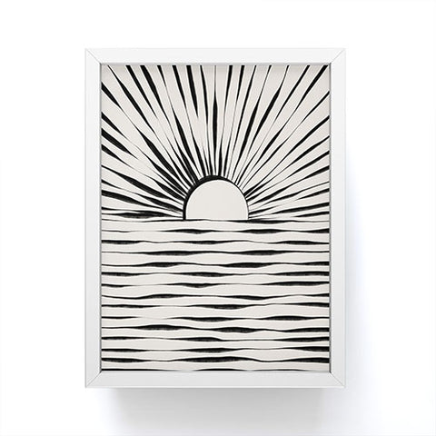 Alisa Galitsyna Minimal Sunrise Sunset Framed Mini Art Print