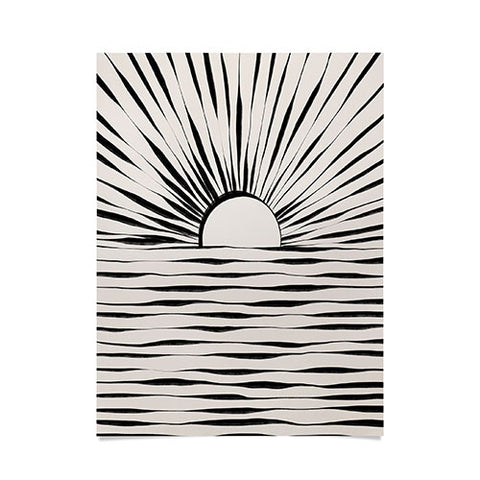 Alisa Galitsyna Minimal Sunrise Sunset Poster