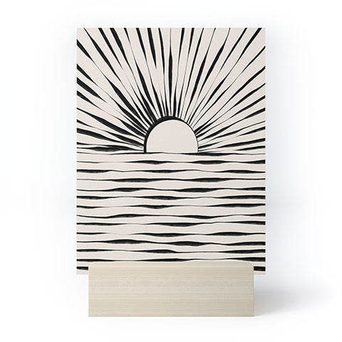 Alisa Galitsyna Minimal Sunrise Sunset Mini Art Print