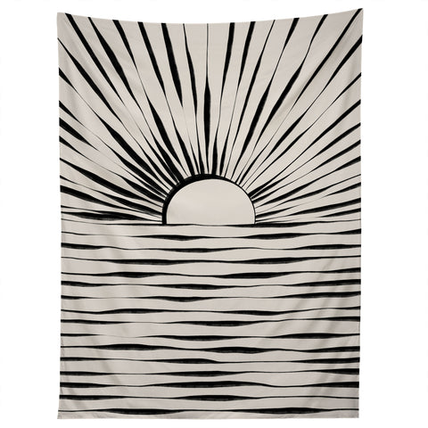 Alisa Galitsyna Minimal Sunrise Sunset Tapestry