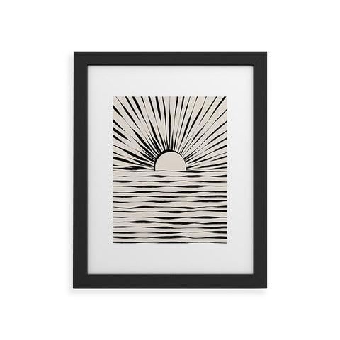 Alisa Galitsyna Minimal Sunrise Sunset Framed Art Print