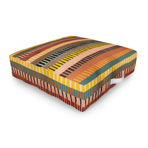 Alisa Galitsyna Mix of Stripes 2 Outdoor Floor Cushion