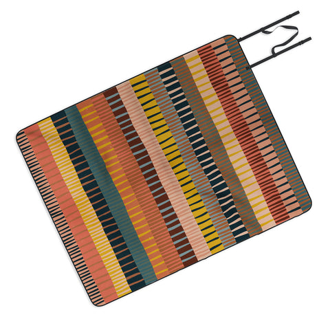 Alisa Galitsyna Mix of Stripes 2 Outdoor Blanket