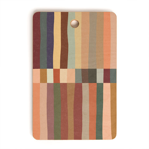 Alisa Galitsyna Mix of Stripes 5 Cutting Board Rectangle