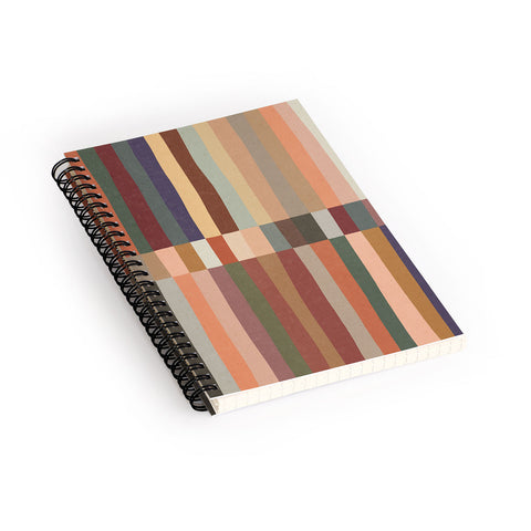 Alisa Galitsyna Mix of Stripes 5 Spiral Notebook
