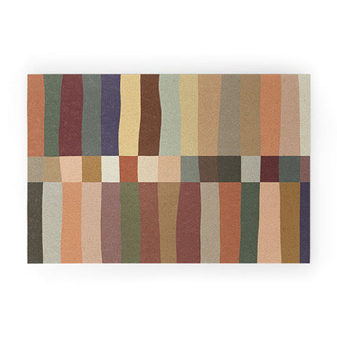 Alisa Galitsyna Mix of Stripes 5 Welcome Mat