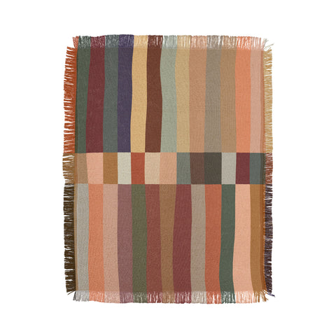 Alisa Galitsyna Mix of Stripes 5 Throw Blanket