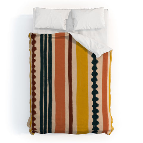 Alisa Galitsyna Mix of Stripes 7 Duvet Cover