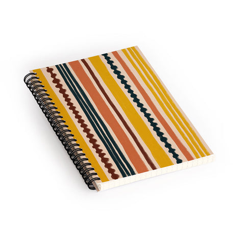 Alisa Galitsyna Mix of Stripes 7 Spiral Notebook