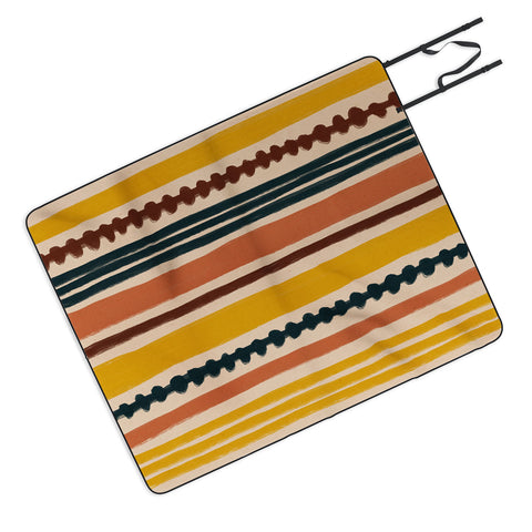 Alisa Galitsyna Mix of Stripes 7 Picnic Blanket