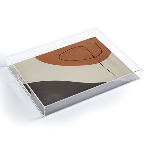 Alisa Galitsyna Modern Abstract Shapes 3 Acrylic Tray