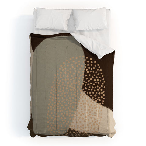 Alisa Galitsyna Modern Abstract Shapes 5 Comforter