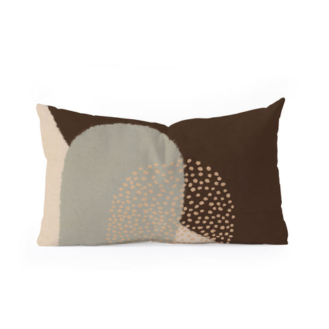 Alisa Galitsyna Modern Abstract Shapes 5 Oblong Throw Pillow
