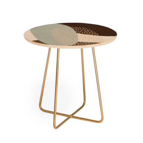 Alisa Galitsyna Modern Abstract Shapes 5 Round Side Table