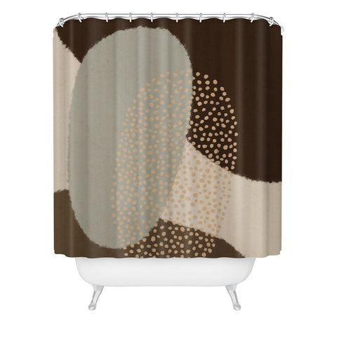 Alisa Galitsyna Modern Abstract Shapes 5 Shower Curtain
