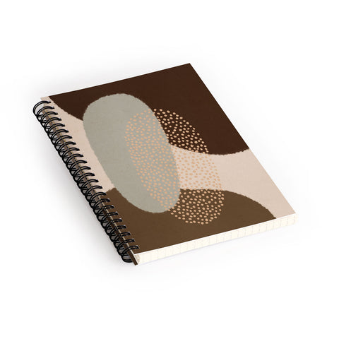 Alisa Galitsyna Modern Abstract Shapes 5 Spiral Notebook