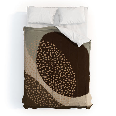 Alisa Galitsyna Modern Abstract Shapes 6 Comforter