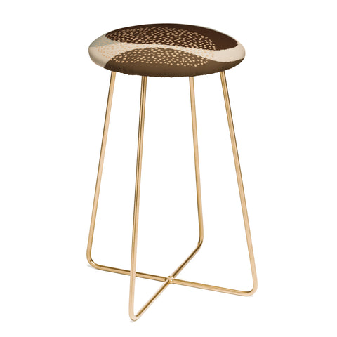 Alisa Galitsyna Modern Abstract Shapes 6 Counter Stool