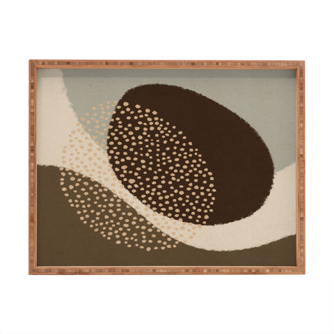 Alisa Galitsyna Modern Abstract Shapes 6 Rectangular Tray