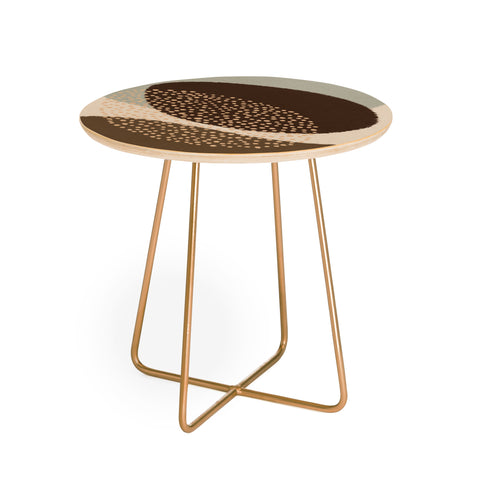 Alisa Galitsyna Modern Abstract Shapes 6 Round Side Table