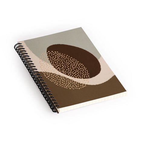 Alisa Galitsyna Modern Abstract Shapes 6 Spiral Notebook