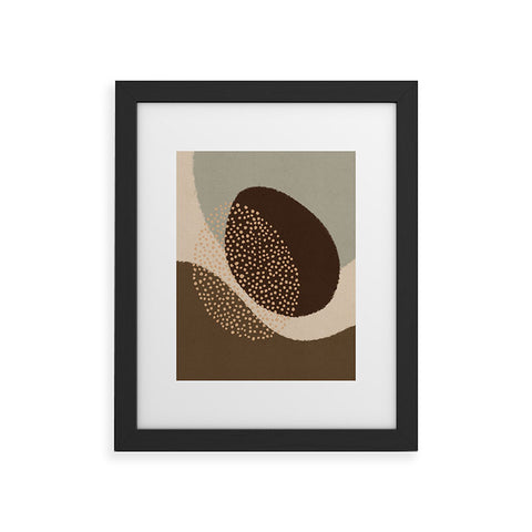Alisa Galitsyna Modern Abstract Shapes 6 Framed Art Print