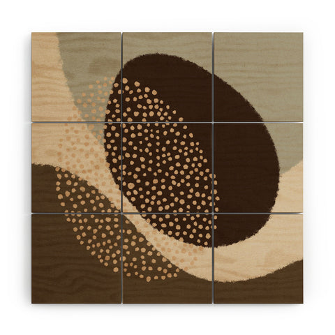 Alisa Galitsyna Modern Abstract Shapes 6 Wood Wall Mural