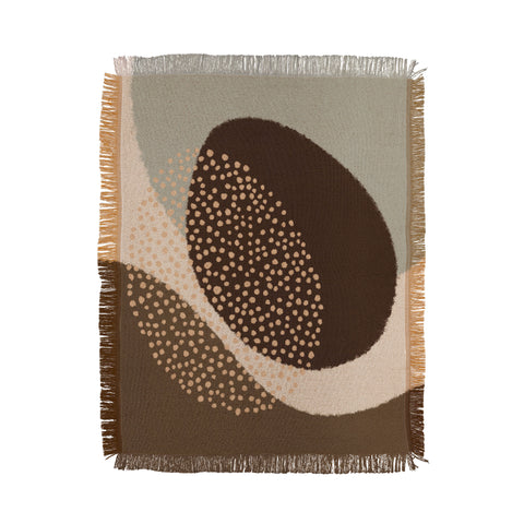 Alisa Galitsyna Modern Abstract Shapes 6 Throw Blanket