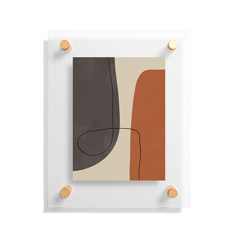 Alisa Galitsyna Modern Abstract Shapes II Floating Acrylic Print