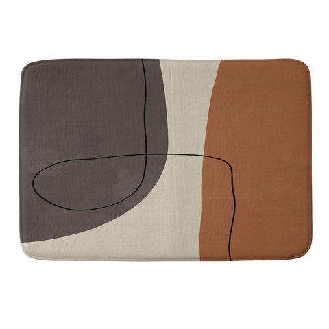 Alisa Galitsyna Modern Abstract Shapes II Memory Foam Bath Mat