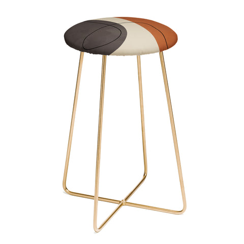 Alisa Galitsyna Modern Abstract Shapes II Counter Stool