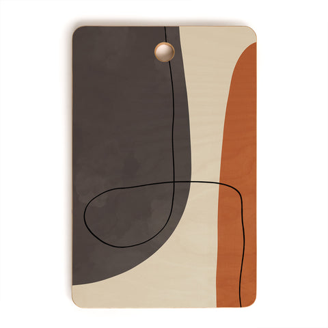 Alisa Galitsyna Modern Abstract Shapes II Cutting Board Rectangle