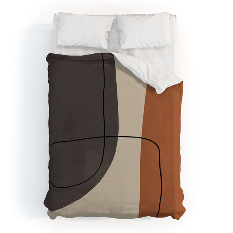 Alisa Galitsyna Modern Abstract Shapes II Duvet Cover
