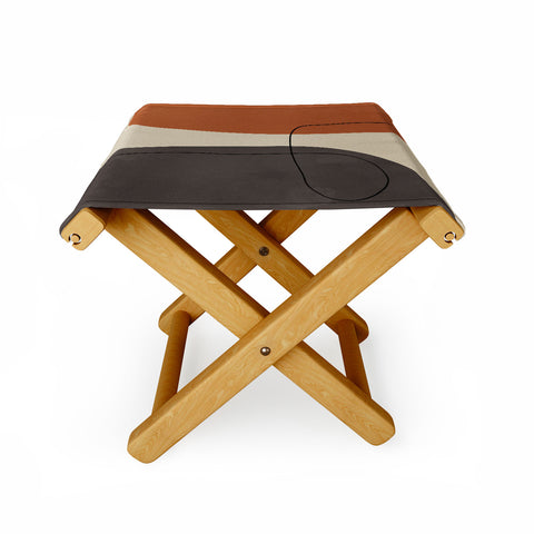 Alisa Galitsyna Modern Abstract Shapes II Folding Stool