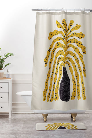 Alisa Galitsyna Modern Vase 3 Shower Curtain And Mat