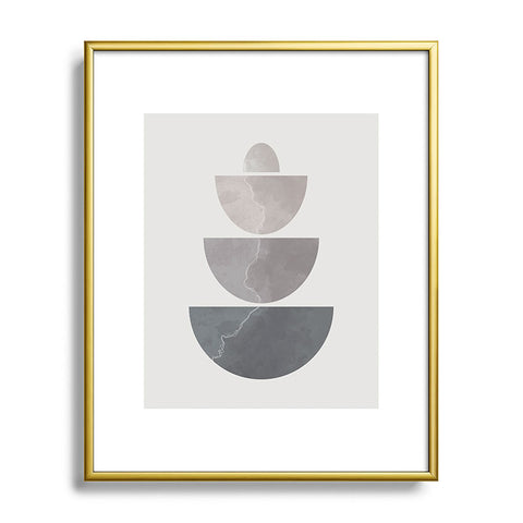 Alisa Galitsyna Monochrome Balance 2 Metal Framed Art Print