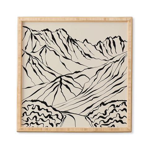 Alisa Galitsyna Mountains know the secret Framed Wall Art