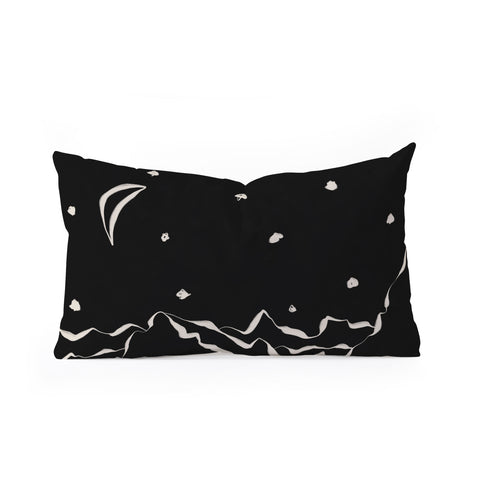 Alisa Galitsyna Mountains know the secret II Oblong Throw Pillow